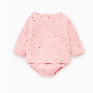 Zara baby knit set